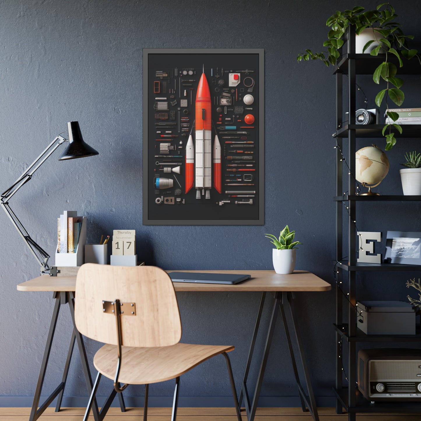 Classic Rocket Framed Poster US