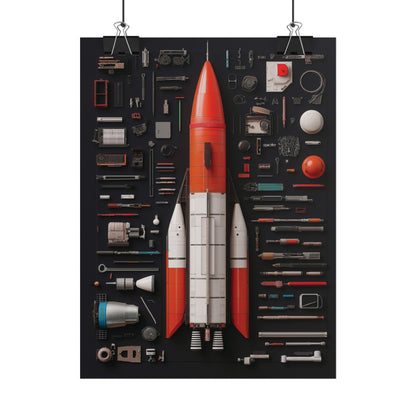 Classic Rocket Rolled Poster