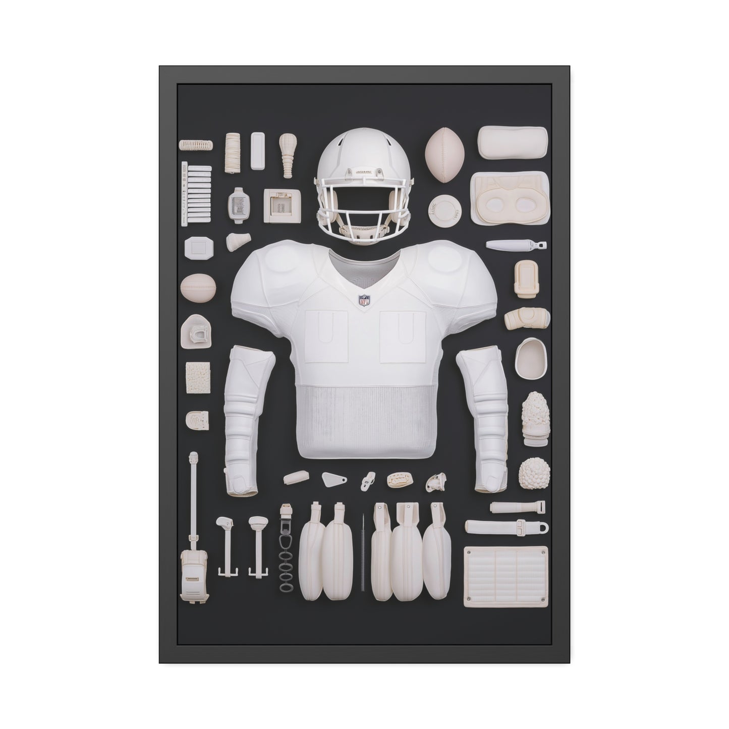 American Football black Framed Poster US
