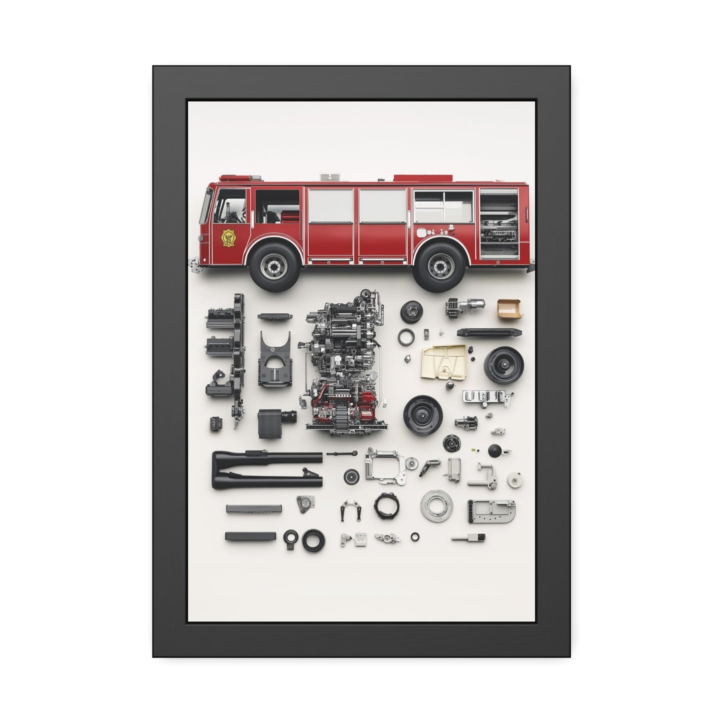 Fire Engine Framed Poster US