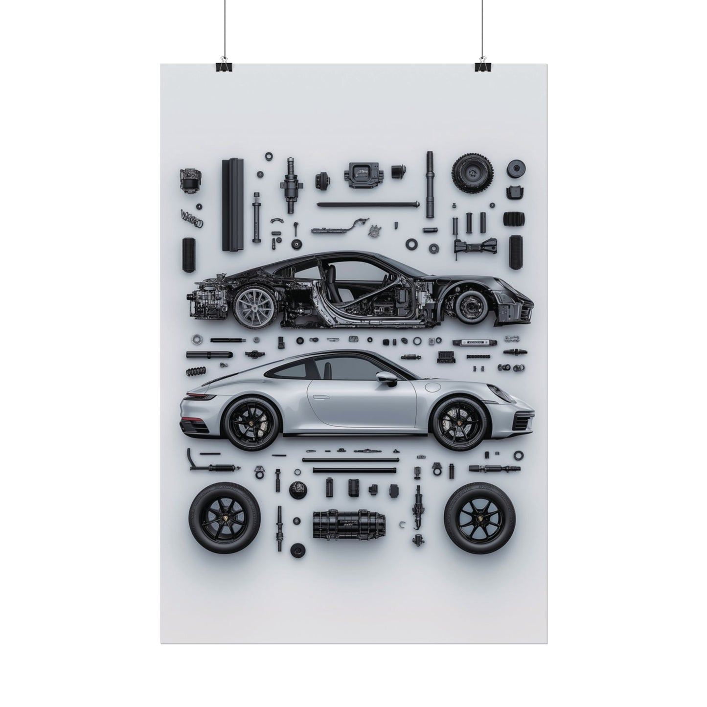 Porsche 911 992 Rolled Poster