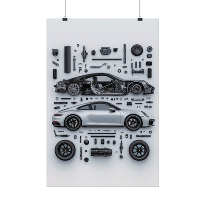 Porsche 911 992 Rolled Poster