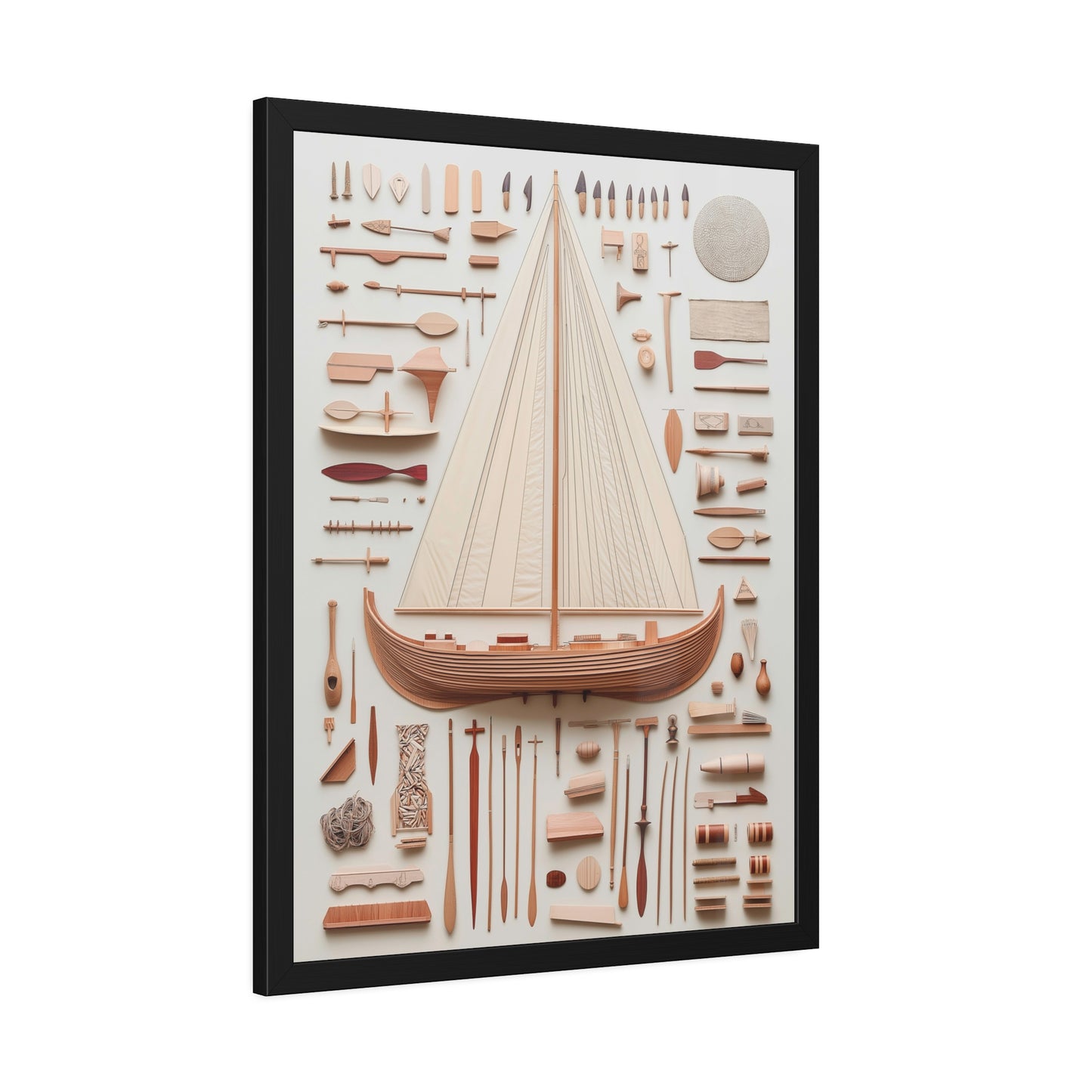 Viking Boat Framed Poster US