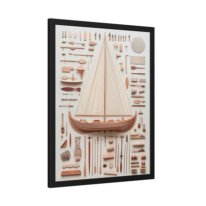 Viking Boat Framed Poster US