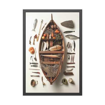 Fisher Boat Framed Poster US