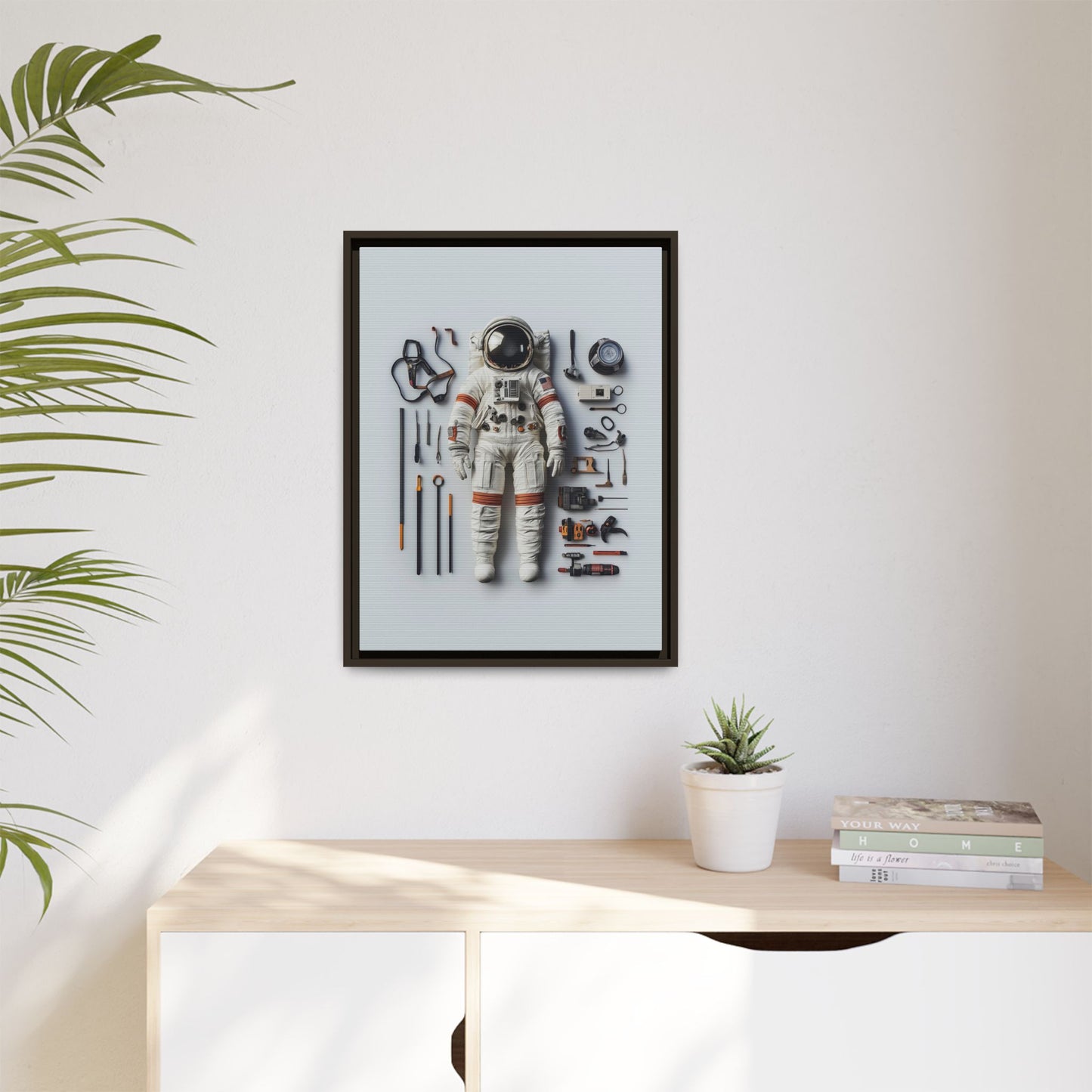 Astronaut Apollo Framed Canvas