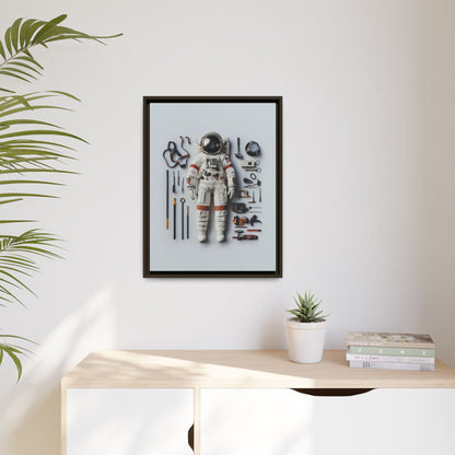 Astronaut Apollo Framed Canvas