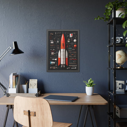 Classic Rocket Framed Poster US