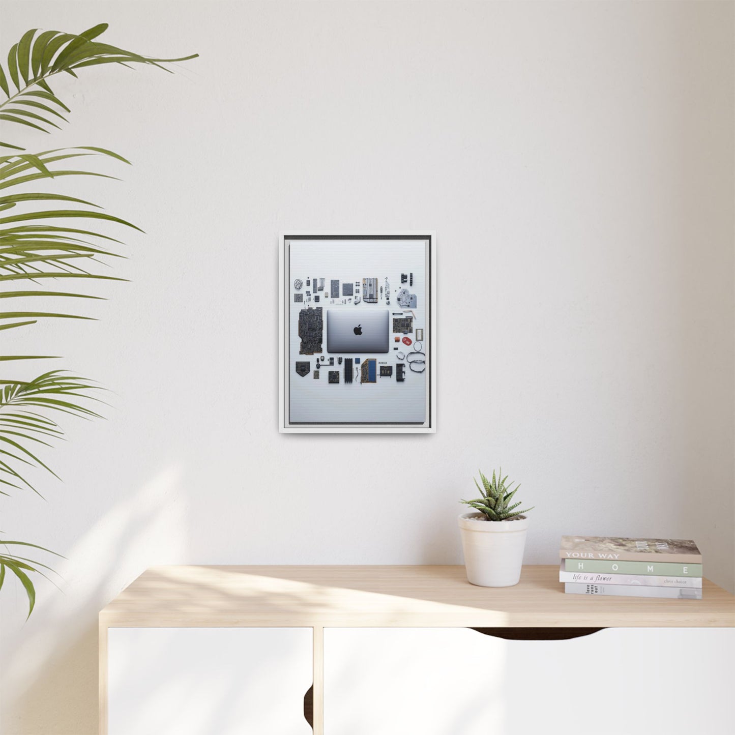 Grey Mac Framed Canvas