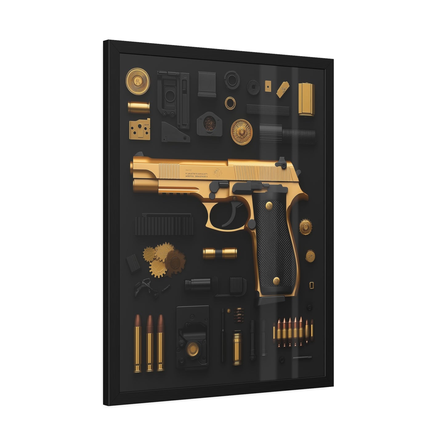 Golden 9mm Framed Poster US