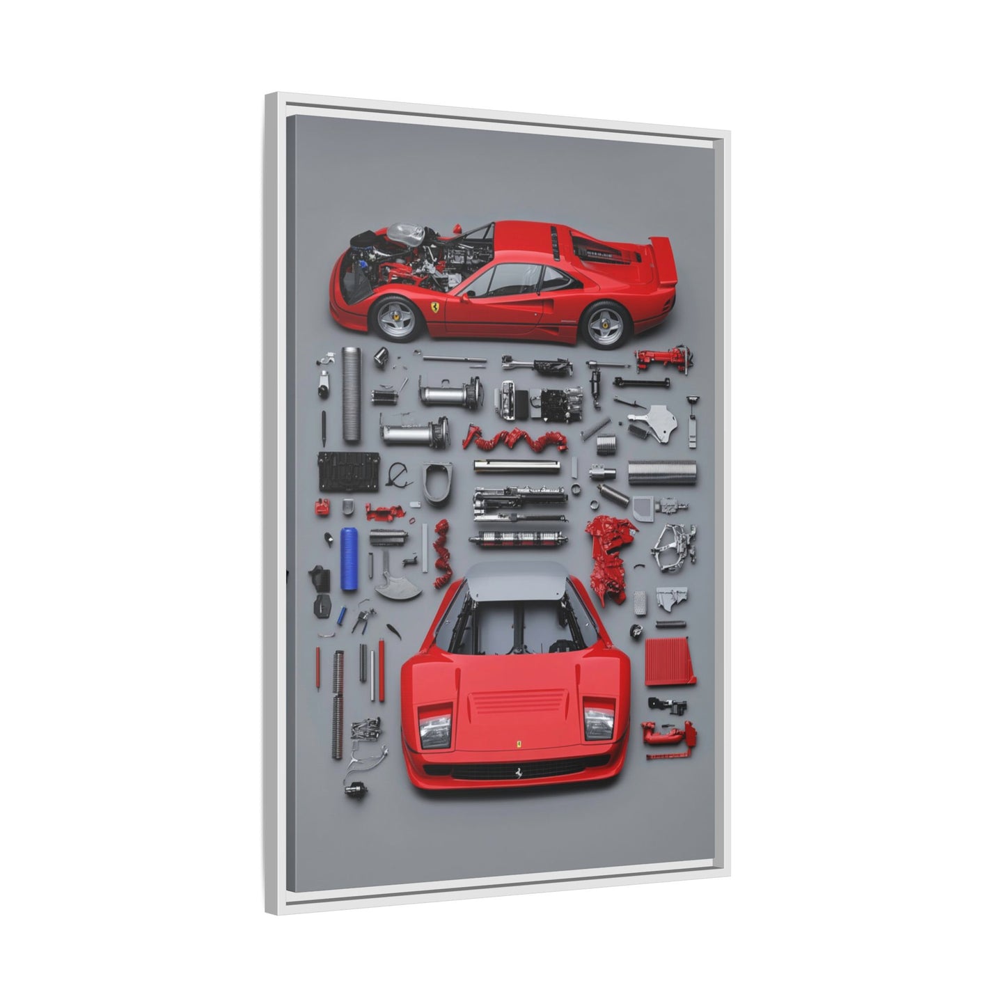 Prototype Classic Ferrari Framed Canvas