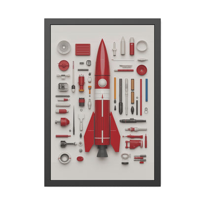 Red Rocket Framed Poster US