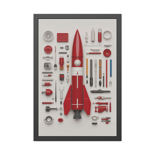 Red Rocket Framed Poster US