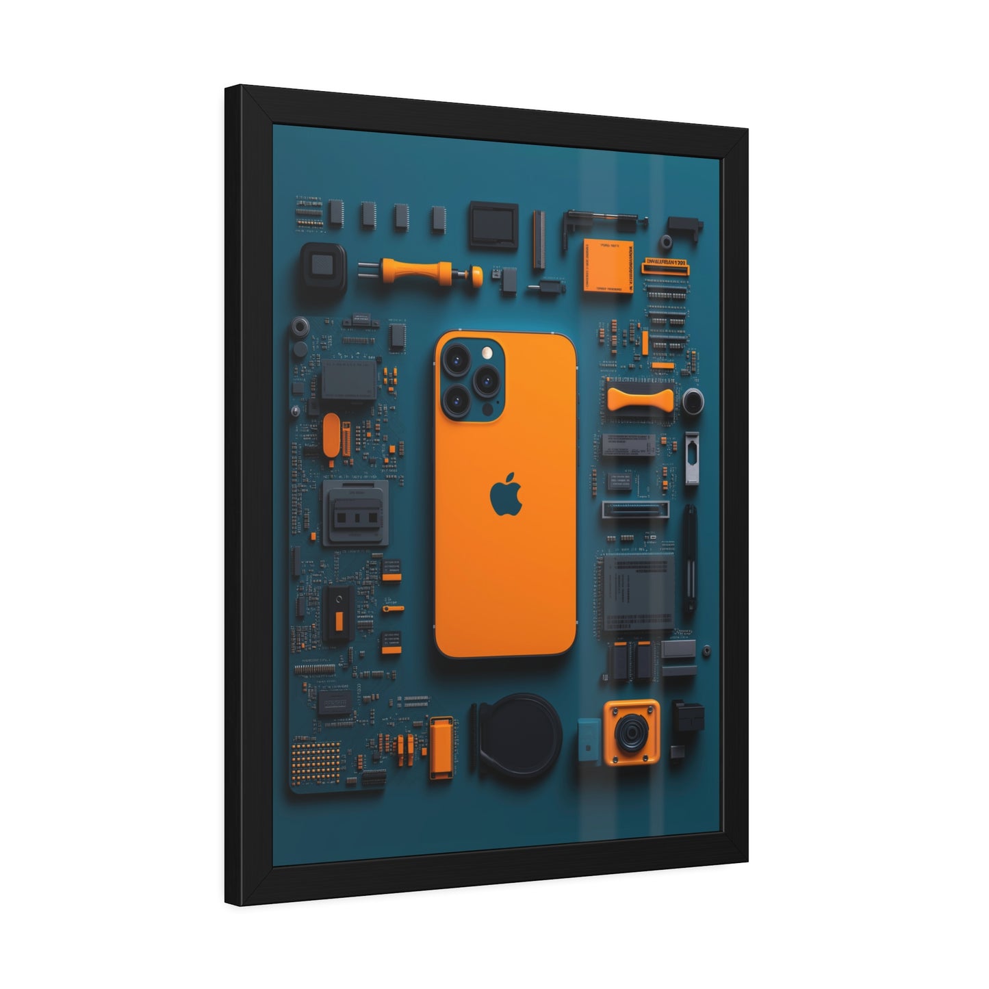 IPhone Orange Framed Poster US