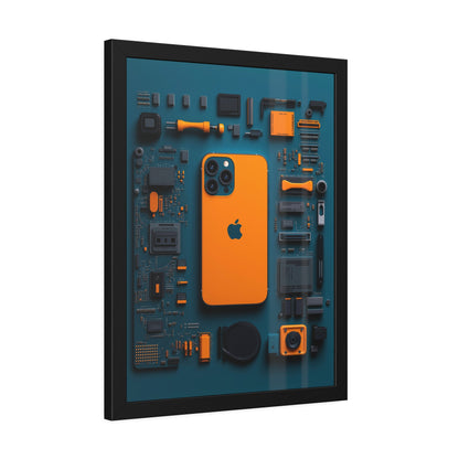 IPhone Orange Framed Poster US