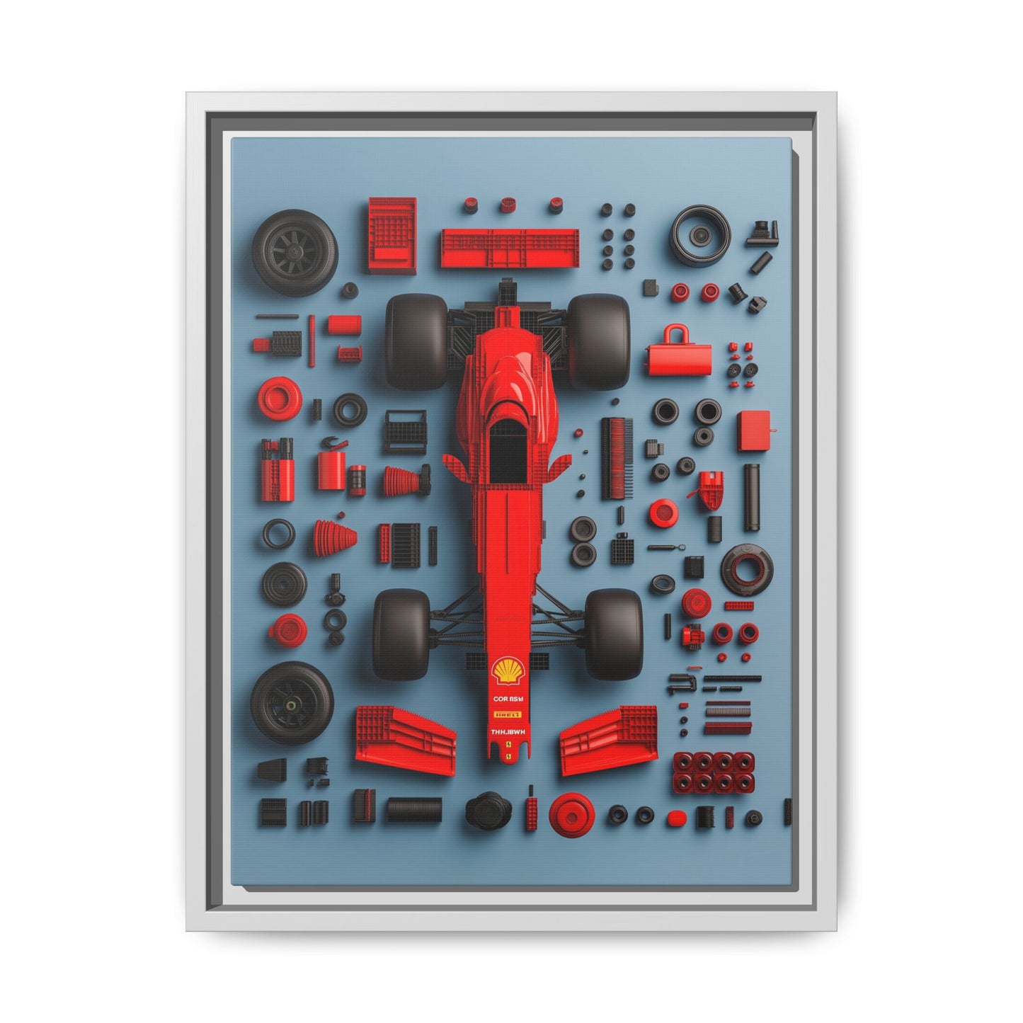 F1 Framed Canvas
