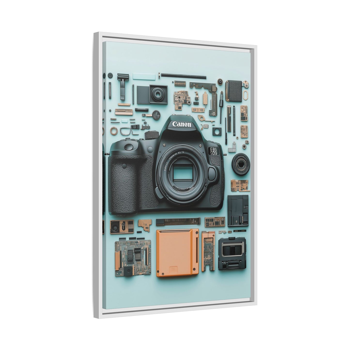 Canon Camera Framed Canvas