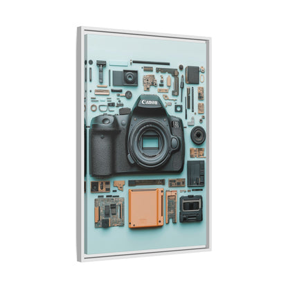 Canon Camera Framed Canvas