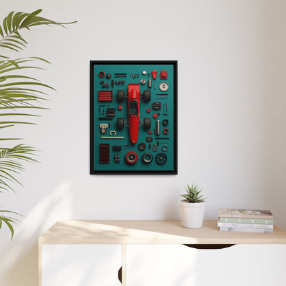 F1 Classic Framed Canvas