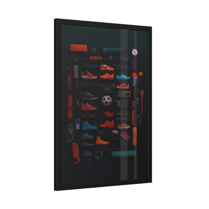 Soccer Cleat Framed Poster US