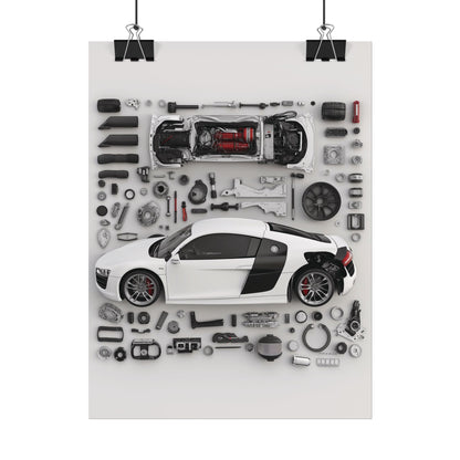 Audi R8 Rolled Poster