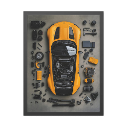 AMG GT Black Series Framed Poster US