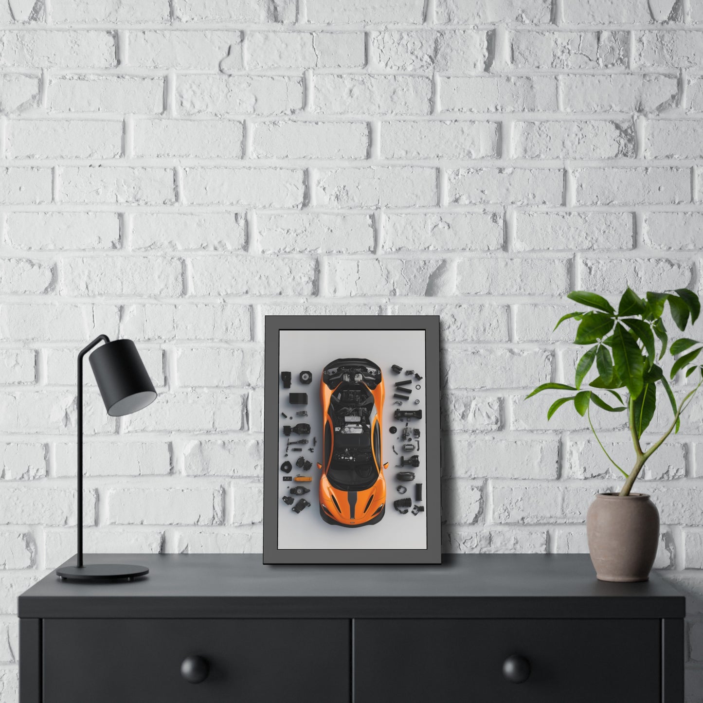 McLaren 765LT Framed Poster US