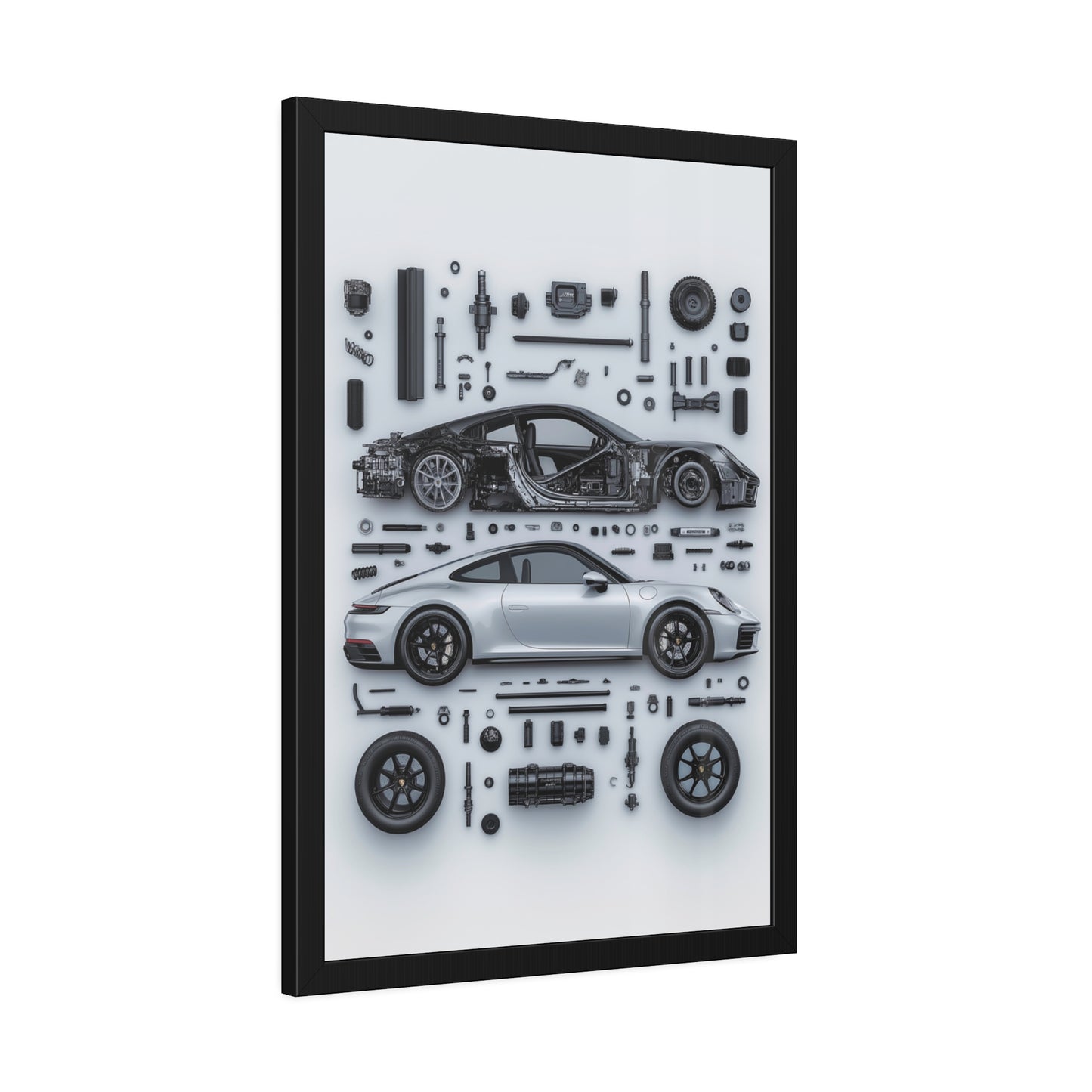 Porsche 911 992 Framed Poster US