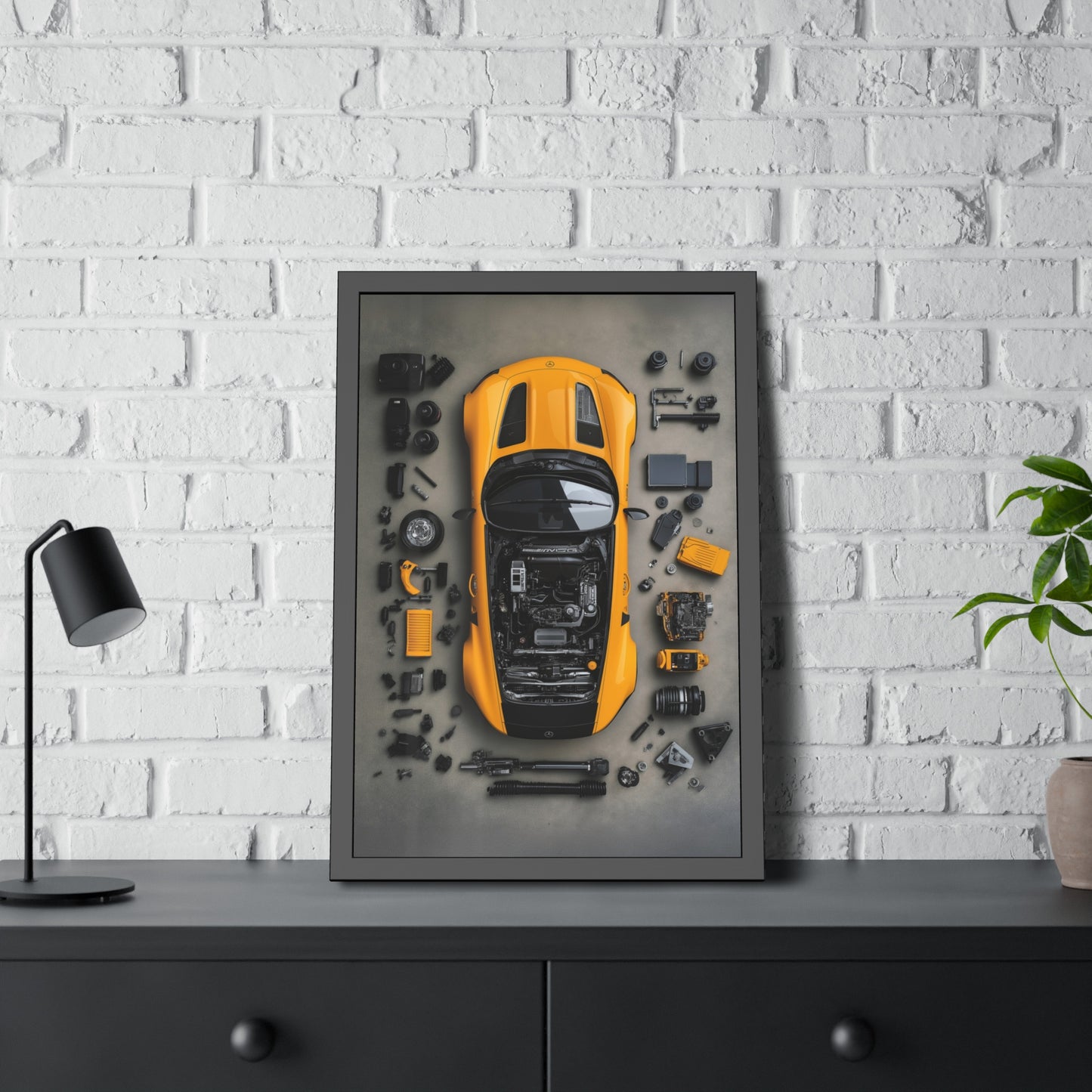 AMG GT Black Series Framed Poster US