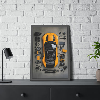 AMG GT Black Series Framed Poster US
