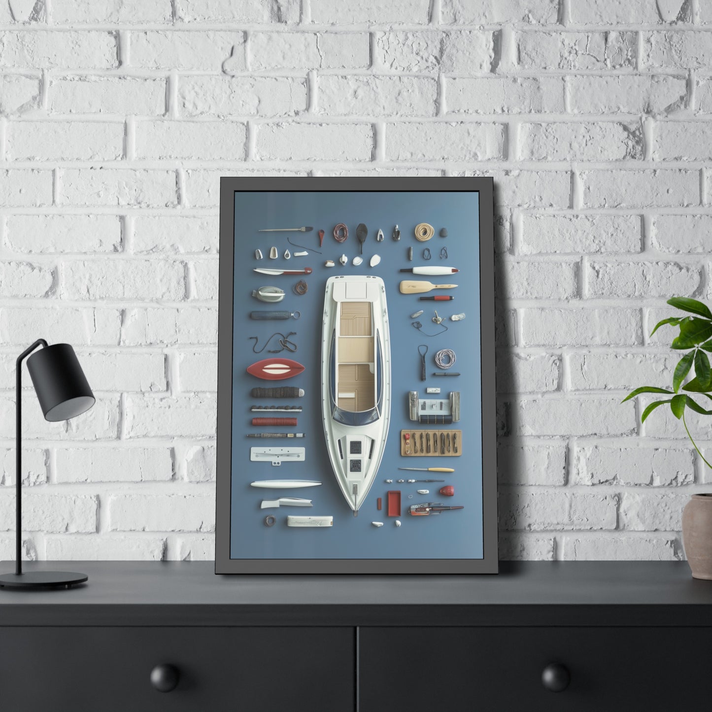 Fast Boat Framed Poster US