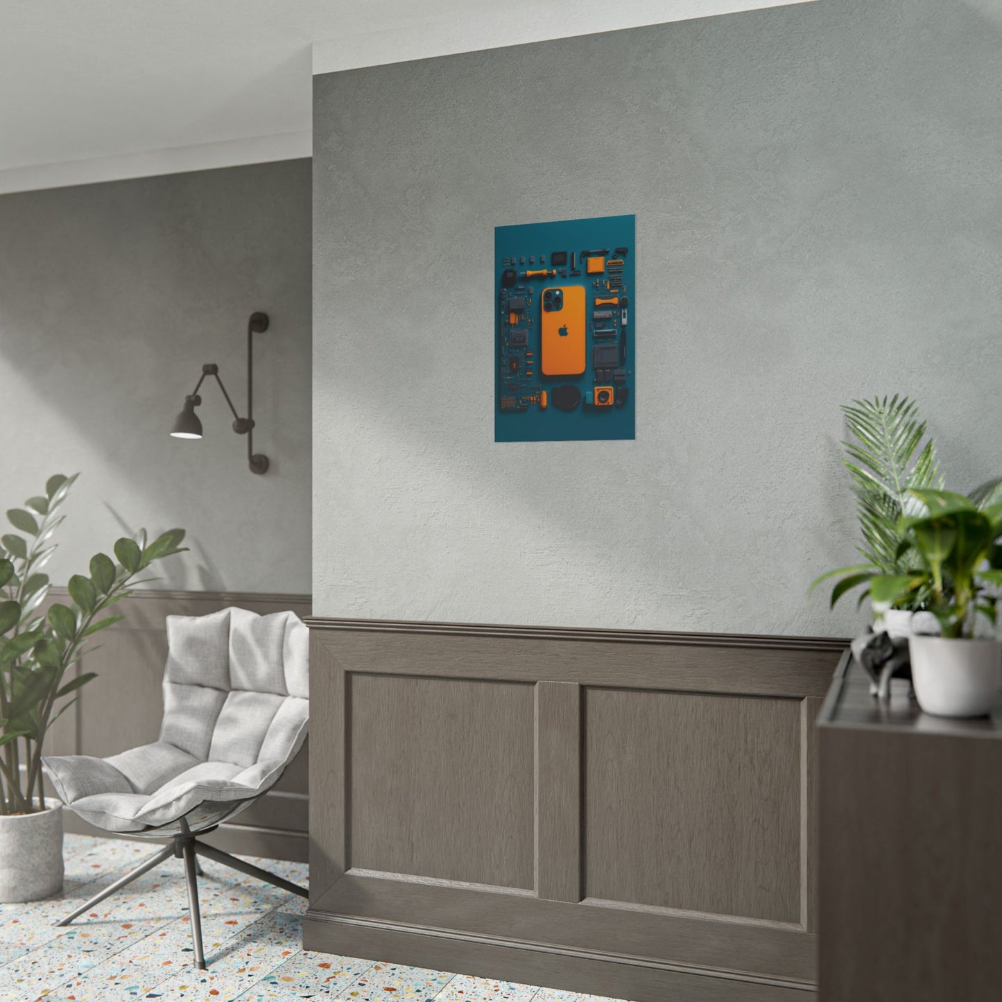 Iphone Orange Rolled Poster