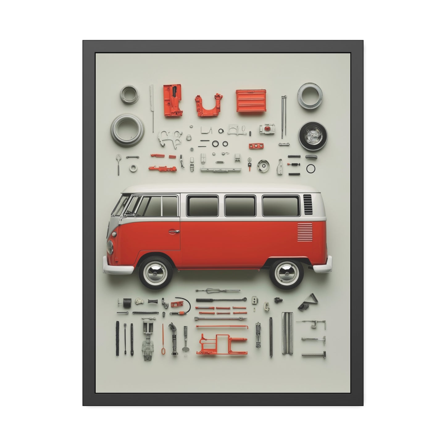 Red Classic Van Framed Poster US