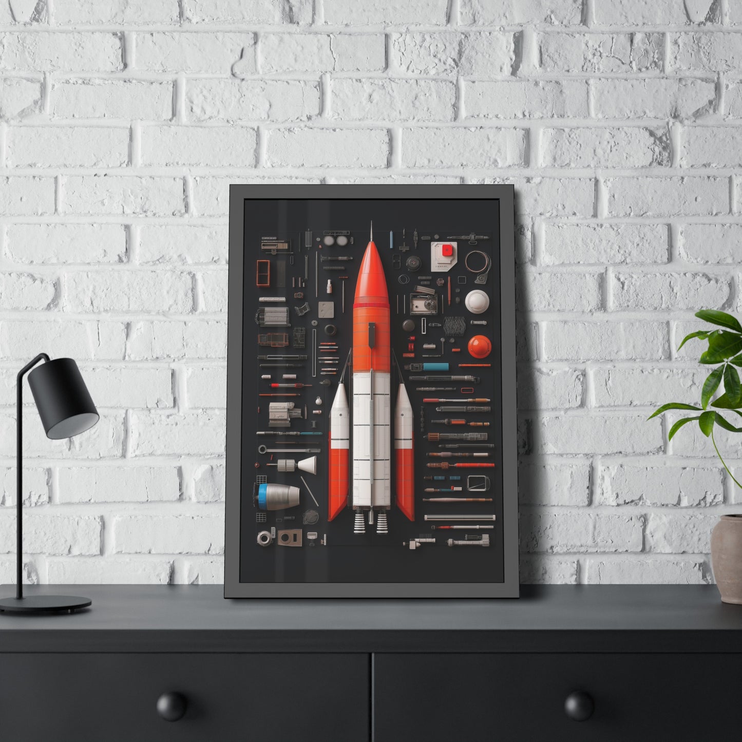 Classic Rocket Framed Poster US