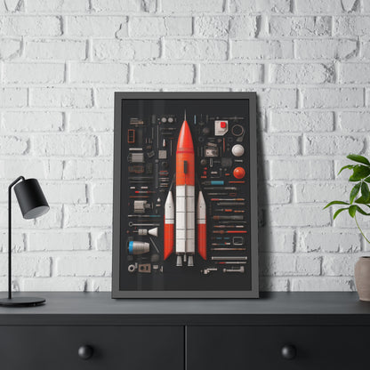 Classic Rocket Framed Poster US