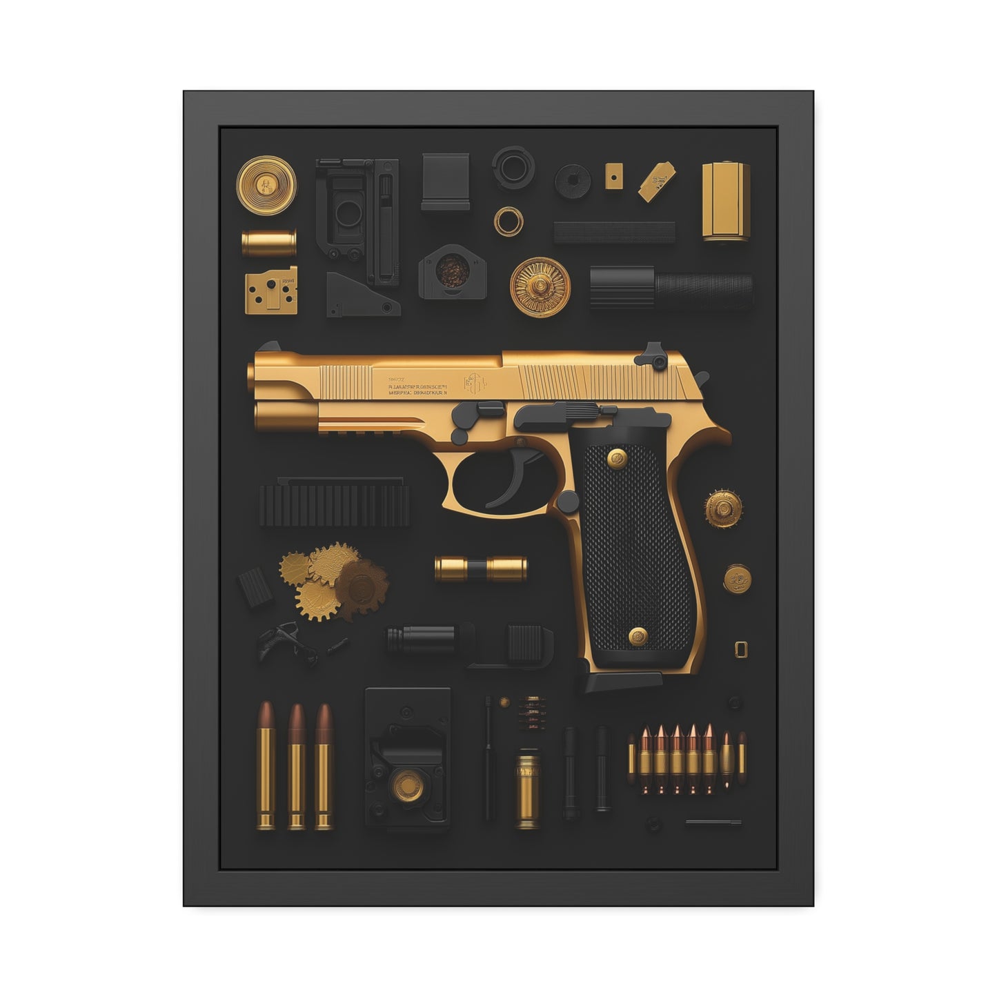 Golden 9mm Framed Poster US