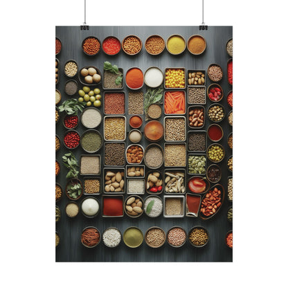 Ingredients Rolled Poster