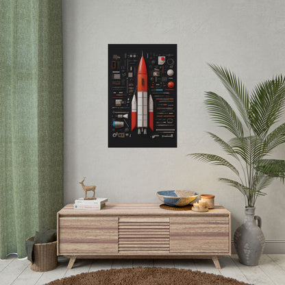 Classic Rocket Rolled Poster