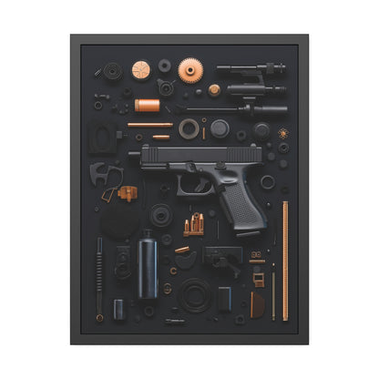 Black Gun_Art Framed Poster US