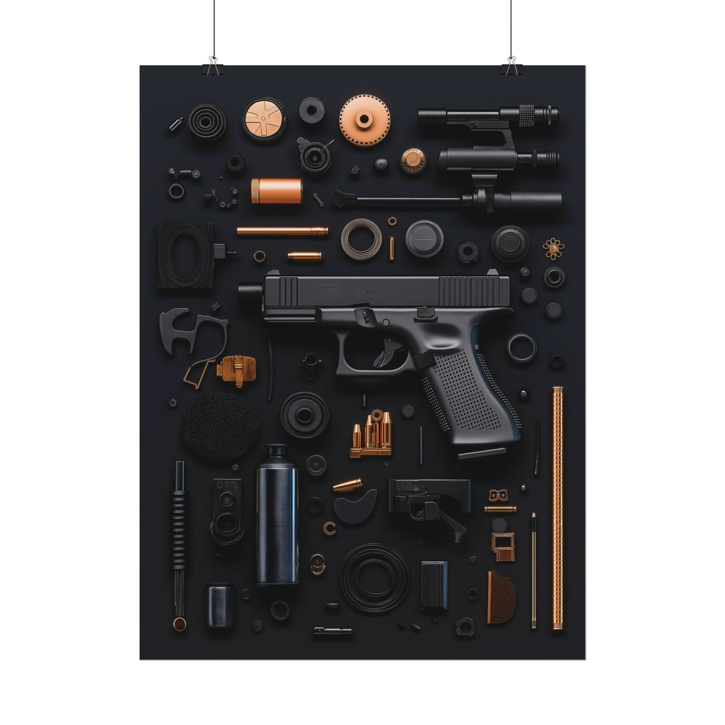 Black Gun_Art Rolled Poster