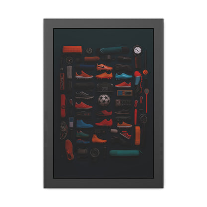 Soccer Cleat Framed Poster US