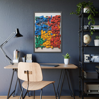 LEGO Blocks Framed Poster US