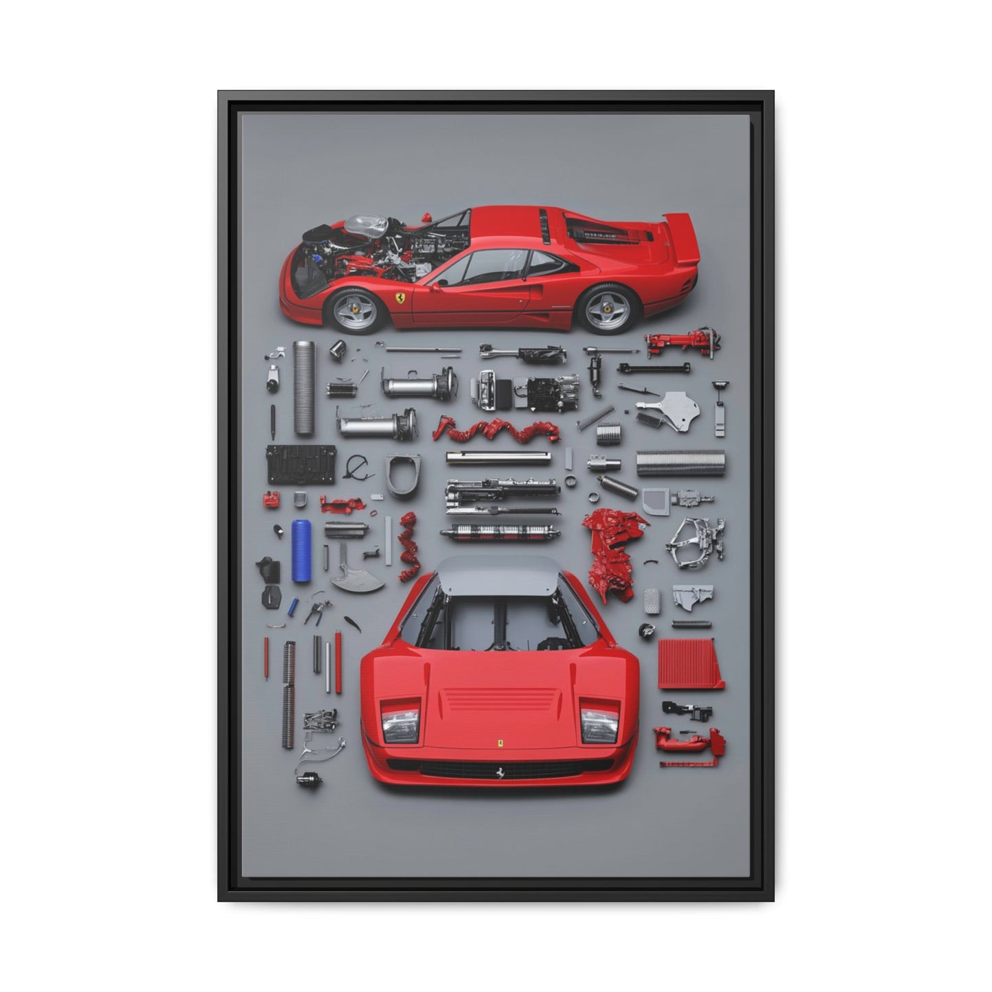 Prototype Classic Ferrari Framed Canvas