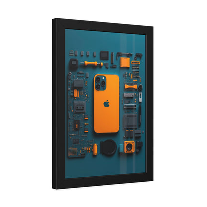 IPhone Orange Framed Poster US