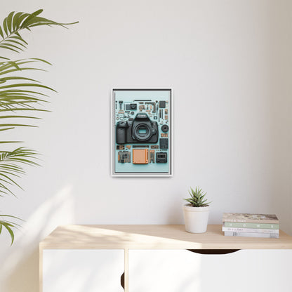 Canon Camera Framed Canvas