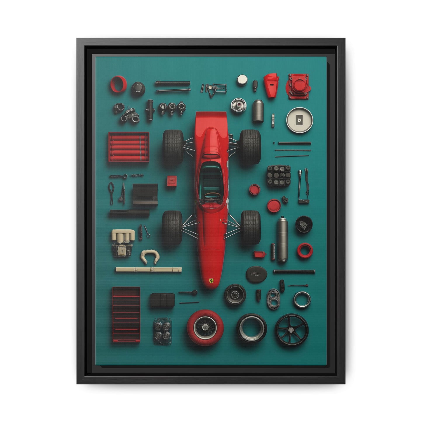 F1 Classic Framed Canvas