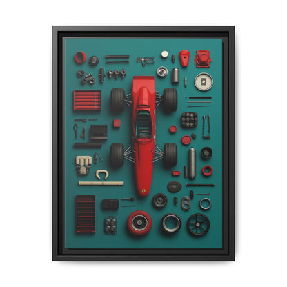 F1 Classic Framed Canvas
