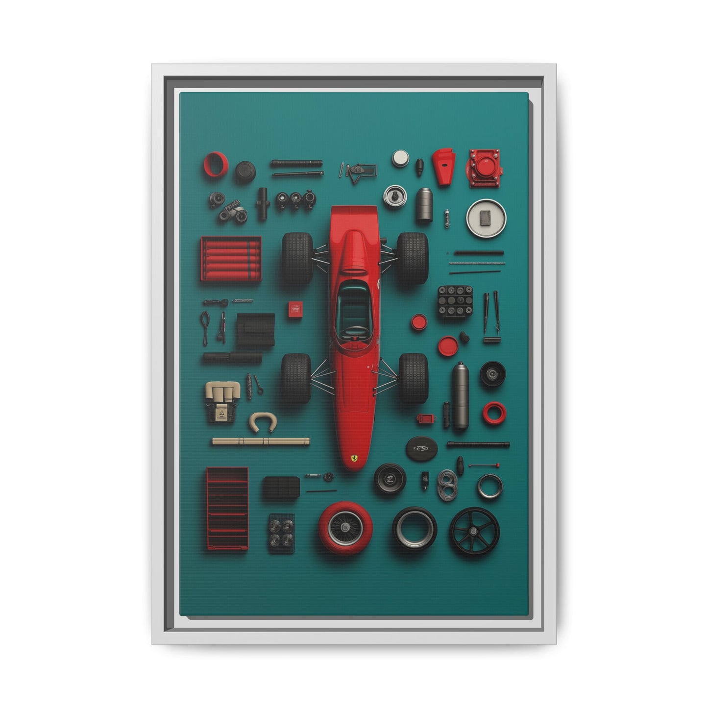 F1 Classic Framed Canvas