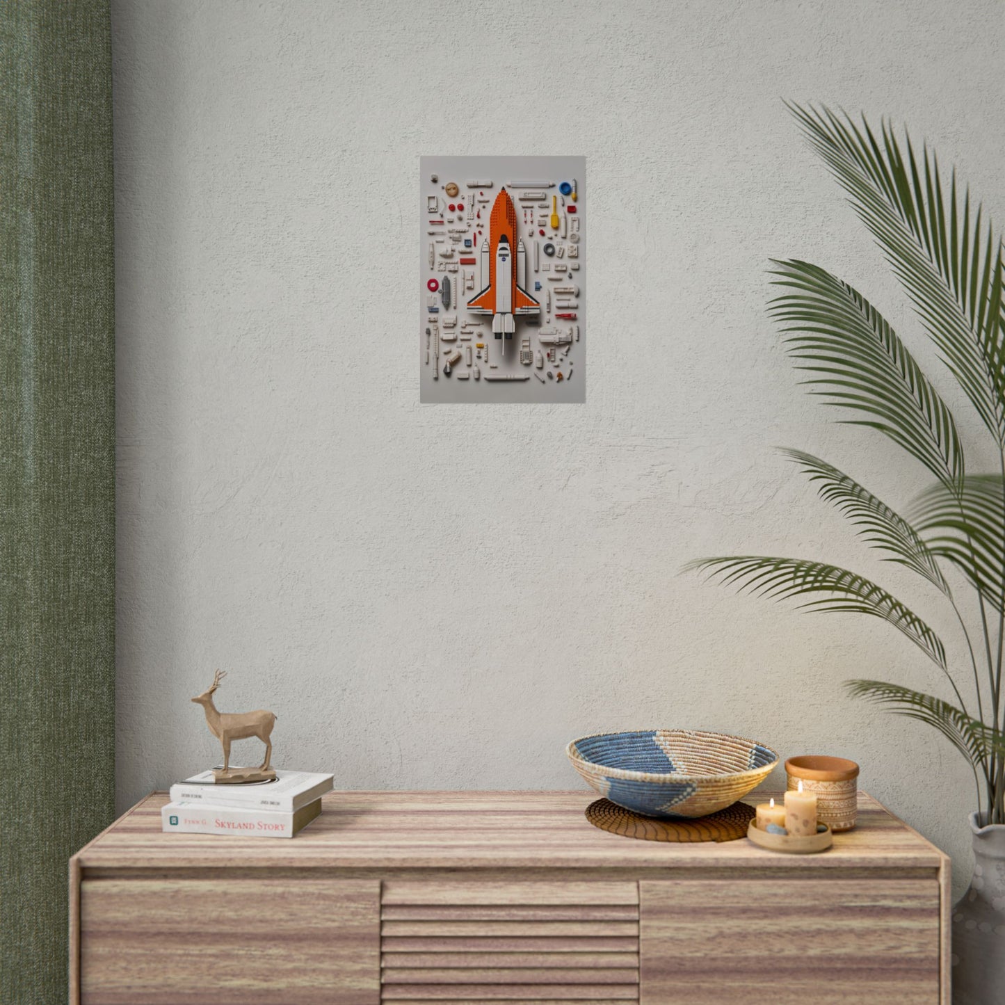 Space Shuttle LEGO Rolled Poster