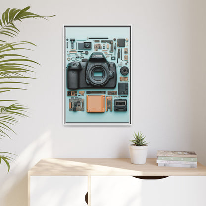 Canon Camera Framed Canvas